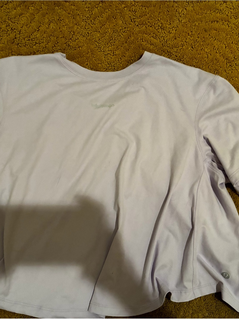 lululemon athletica Light Lavender Short Sleeve Tee